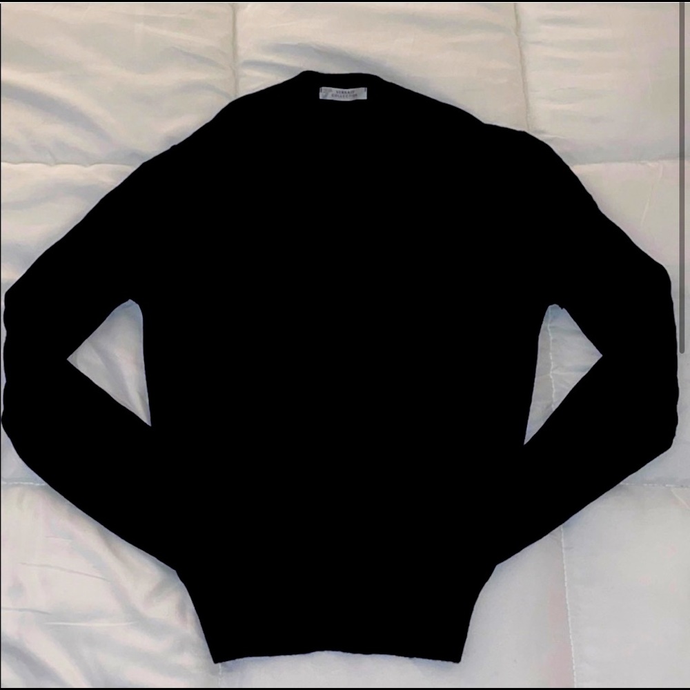 SZ S VERSACE sweater, navy